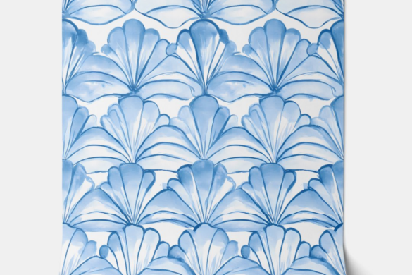 Watercolor Sea Fan Harmony Peel and Stick Wallpaper
