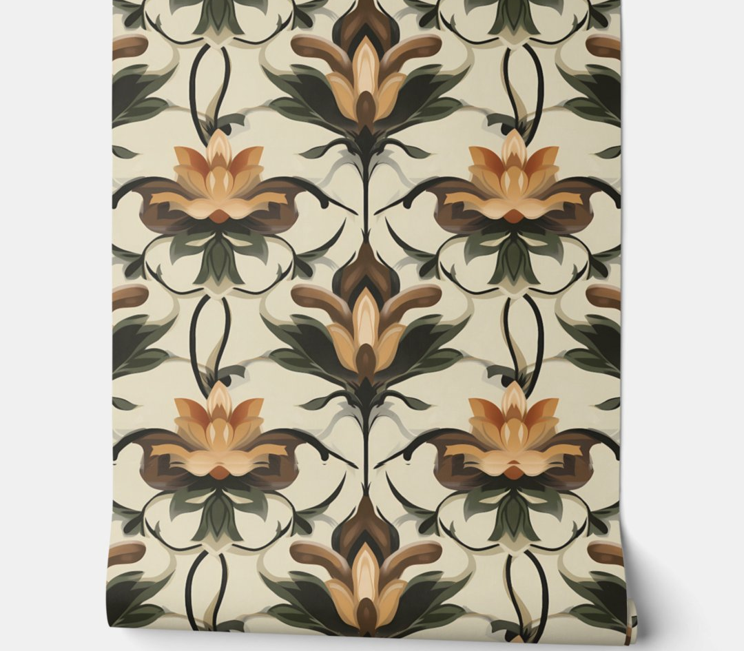 Autumn Bloom Elegance Peel and Stick Wallpaper