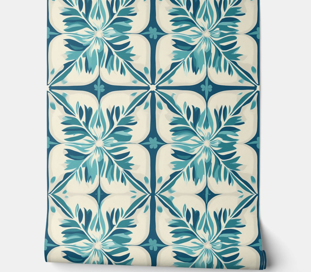 Tropical Oasis Bloom Peel and Stick Wallpaper