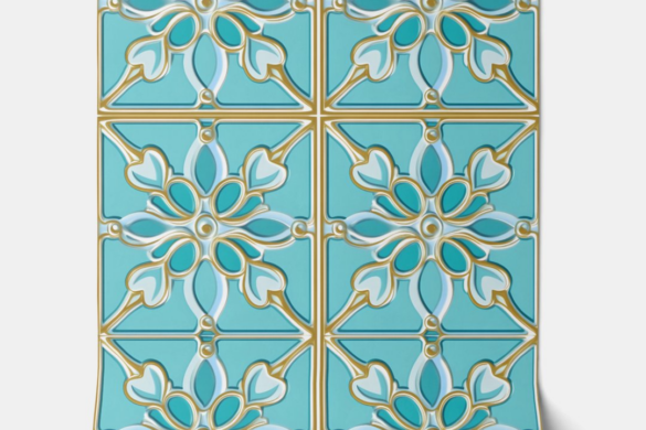 Turquoise Glamour Peel and Stick Wallpaper
