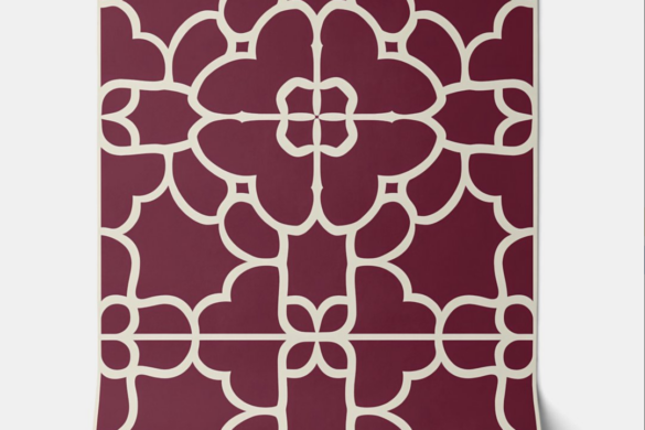 Rich Burgundy Elegance Peel and Stick Wallpaper