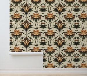 Autumn Floral Harmony Peel and Stick Wallpaper