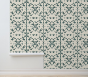 Vintage Ivy Scroll Peel and Stick Wallpaper