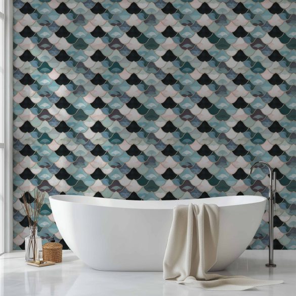 Bathroom-2—Elegant-Scales-Pattern-lr peel and stick wallpaper for bathroom