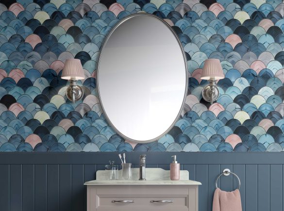 Bathroom-Cabinet-Wallpaper-Mockup–05-Modern-Wave-Pattern-crop-lr coastal blue peel and stick wallpaper