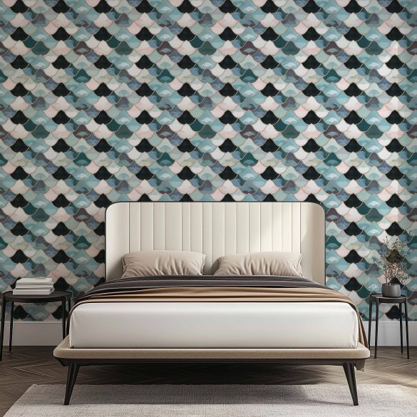 Bedroom-1—Elegant-Scales-Pattern-lr peel and stick wallpaper bedroom ideas