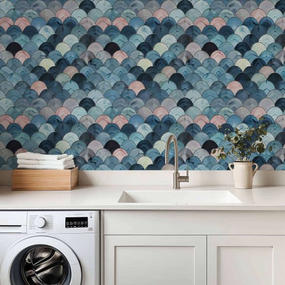 Laundry-Room—Modern-Wave-Pattern-lr removable wallpaper