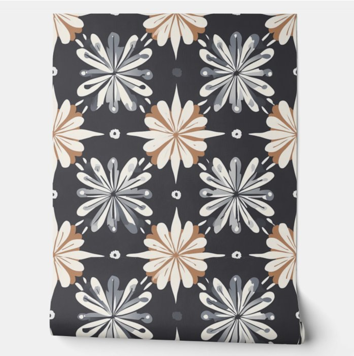 Chic Floral Fusion Peel and Stick Wallpaper