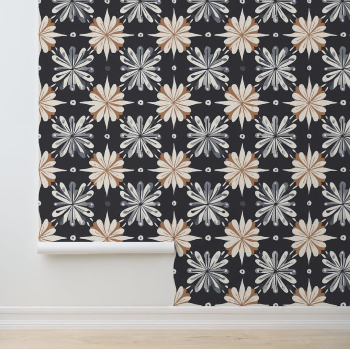 Chic Floral Fusion Peel and Stick Wallpaper 