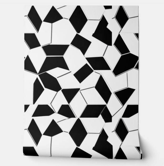 Monochrome Mosaic Marvel Peel and Stick Wallpaper
