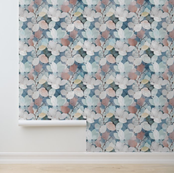 Wallpaper Muted Flowers 3 floral wallpaper