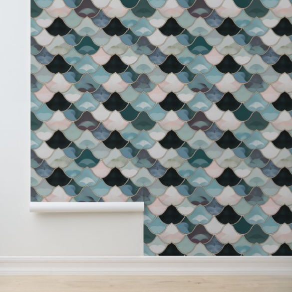 Wallpaper Scales 1 -3a easy removable wallpaper