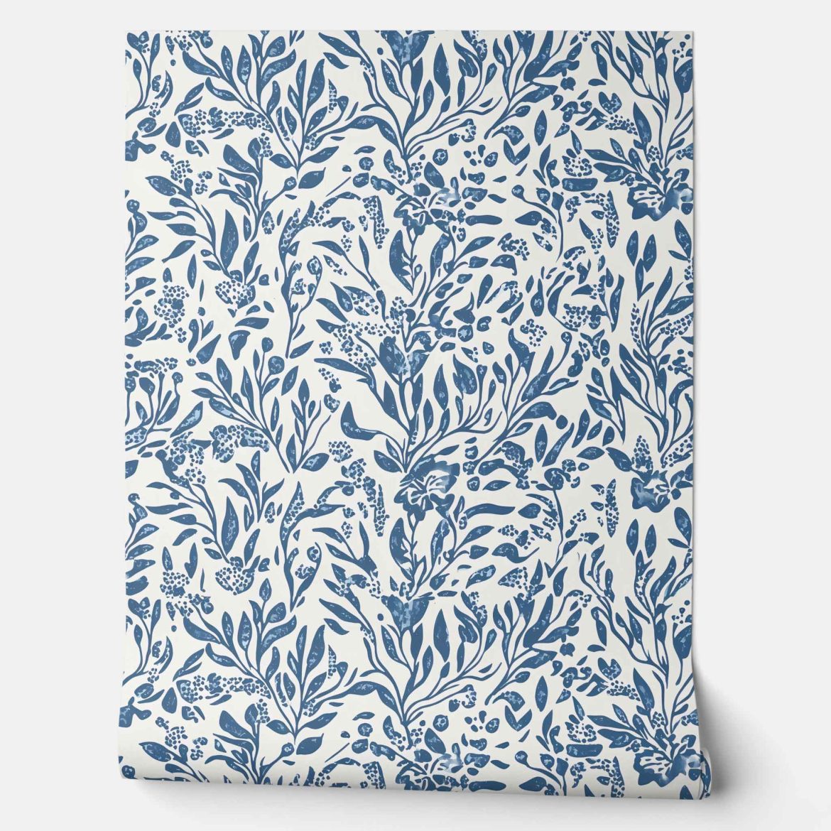 Botanical Serenity - Blue and White - Coastal