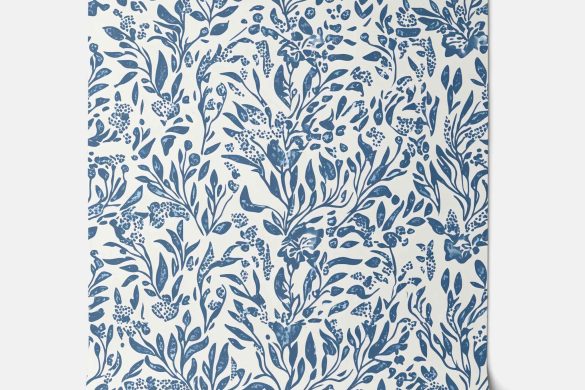 Botanical Serenity - Blue and White - Coastal