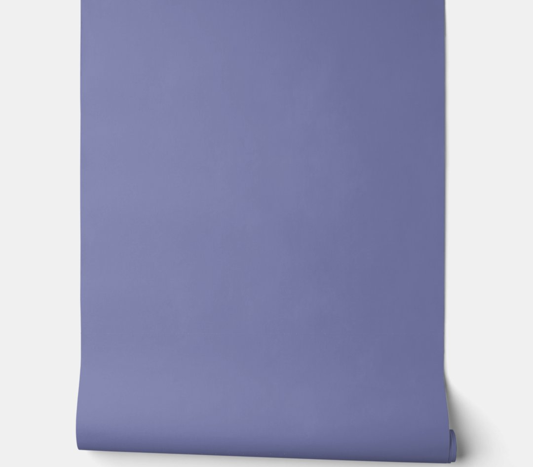 Calm Periwinkle - Periwinkle Blue - Minimalist Peel and Stick Wallpaper
