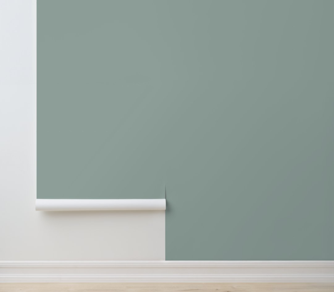 Tranquil Seafoam - Seafoam Green - Minimalist Peel and Stick Wallpaper
