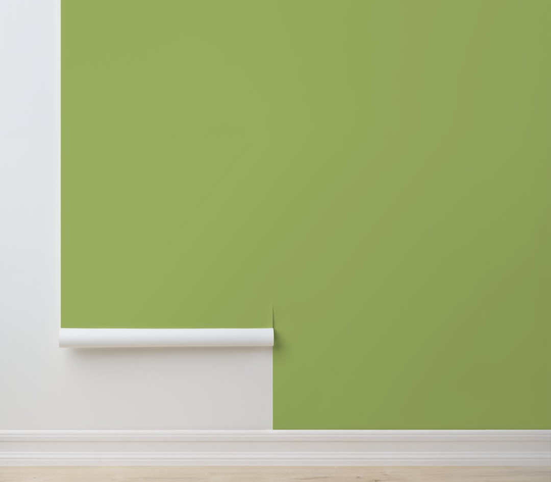 Lime Whisper - Light Green - Minimalist Peel and Stick Wallpaper