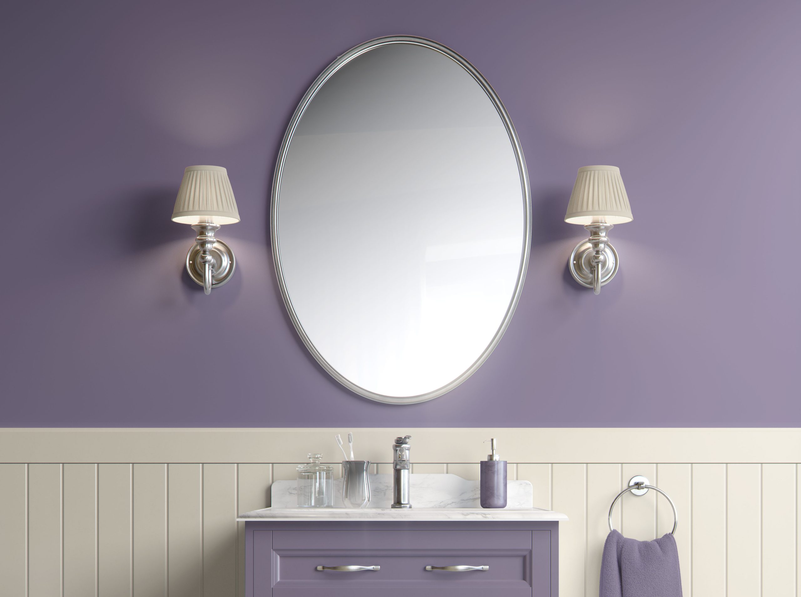 Light Periwinkle Serenity - Periwinkle - Pastel Chic Peel and Stick Wallpaper