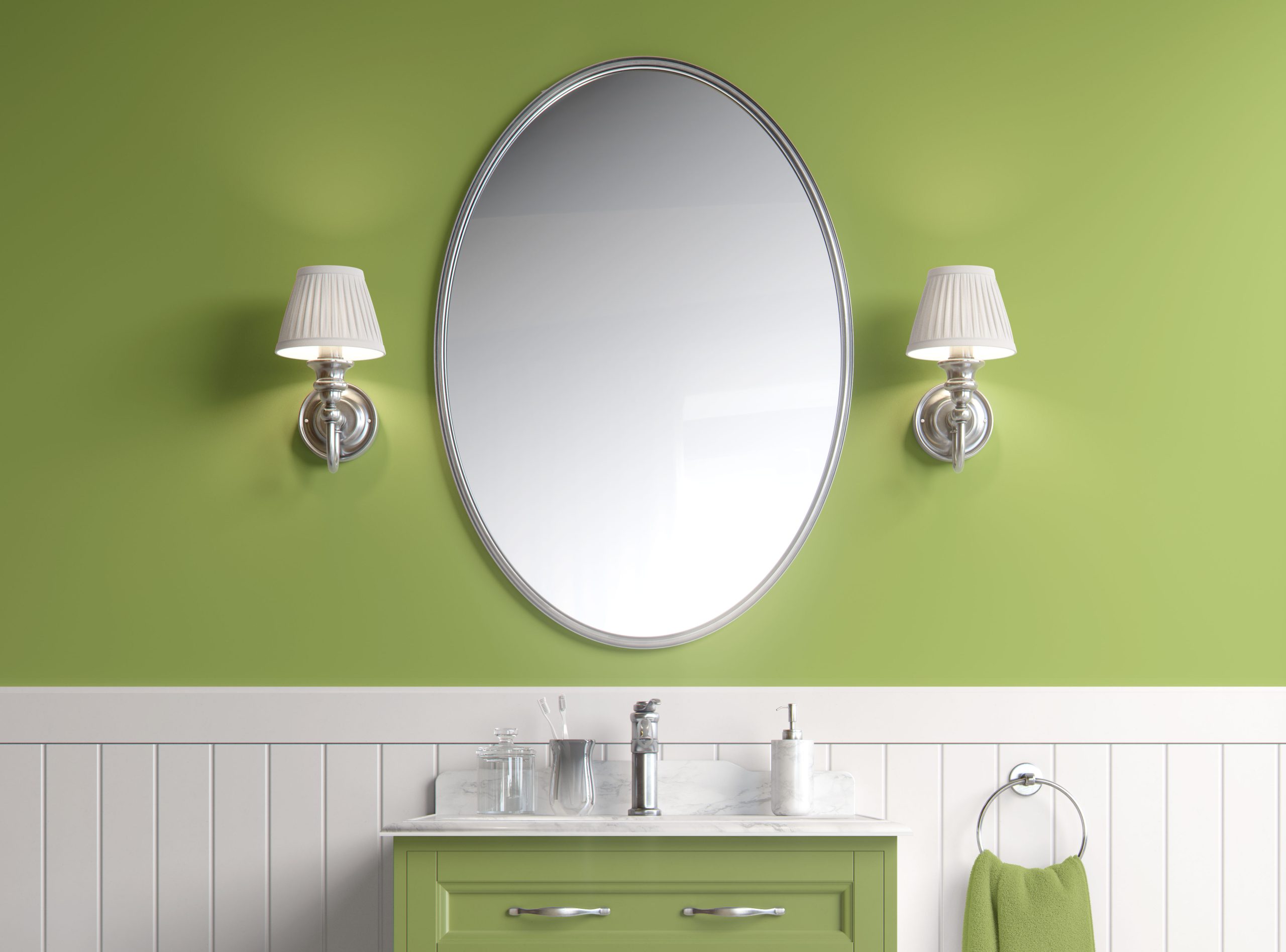 Lime Whisper - Light Green - Minimalist Peel and Stick Wallpaper