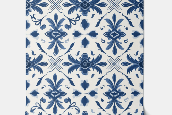 Portuguese Azulejo - peel and stick wallpaper
