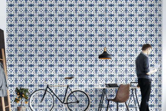 Portuguese Azulejo - peel and stick wallpaper ideas