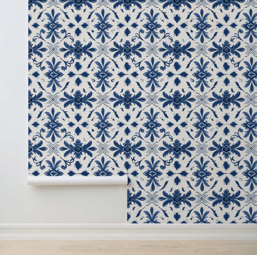 Portuguese Azulejo - removable wallpaper