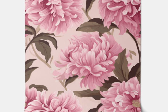 Blush Bloom Elegance - Blush Pink and Taupe - French Country