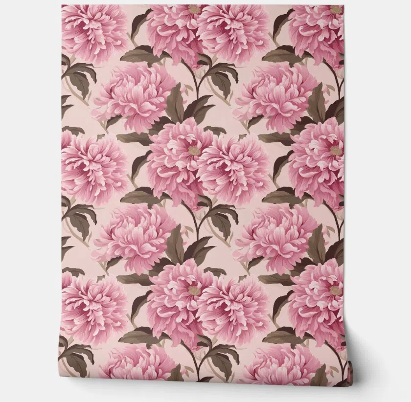 Blush Bloom Elegance Petite - Blush Pink and Taupe - French Country