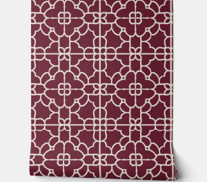 Crimson Majesty Petite - Burgundy & Cream - Sophisticated Design