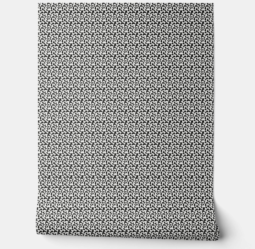 Geometric Marvel Mini - Black, White - Modern