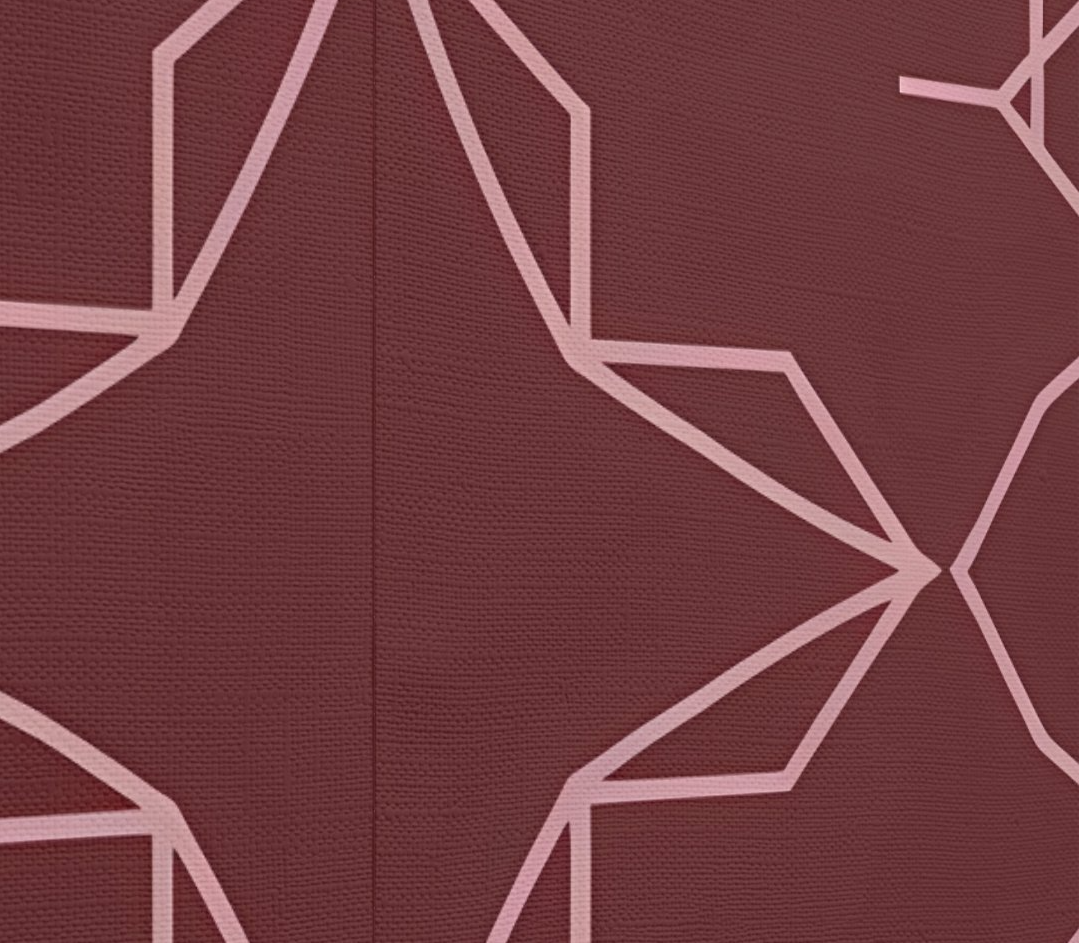 Elegant Burgundy and Pink Geometric Peel and Stick Wallpaper 