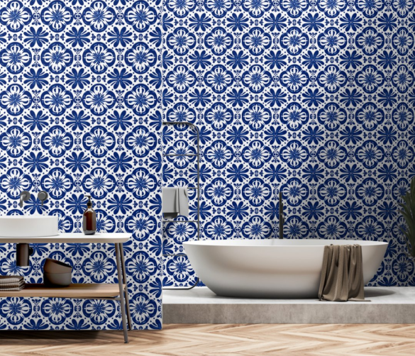 5 peel and stick wallpaper for bathroom