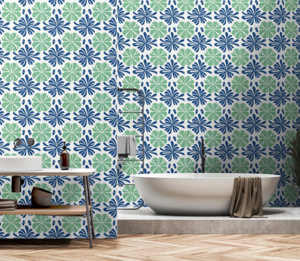 5 peel and stick wallpaper for bathroom