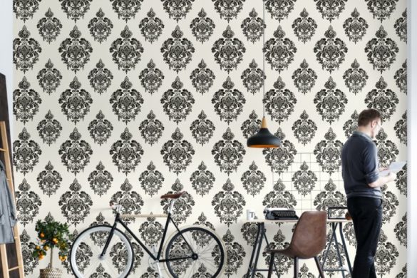 Baroque Grandeur peel and stick wallpaper for Living room Baroque Grandeur peel and stick wallpaper for Living room