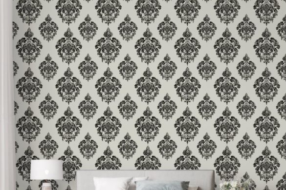 Baroque Grandeur peel & stick wallpaper for bedroom Baroque Grandeur peel & stick wallpaper for bedroom