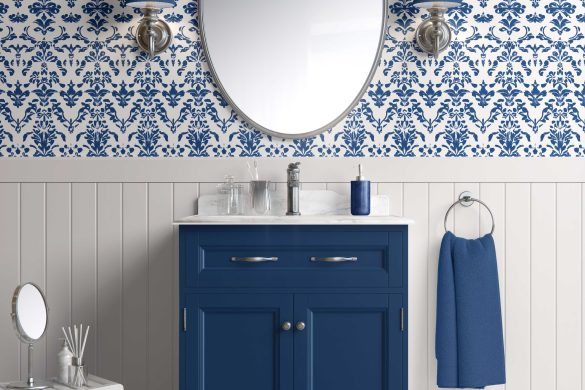 Bathroom-Cabinet-Royal Heirloom peelable Wallpaper design Bathroom-Cabinet-Royal Heirloom peelable Wallpaper design