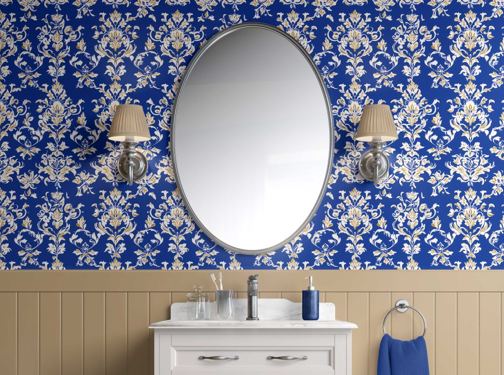 Bathroom-Cabinet-Royal Majesty peelable wallpaper