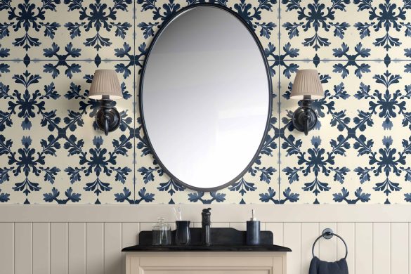 Botanical Elegance peel and stick bathroom Botanical Elegance peel and stick bathroom