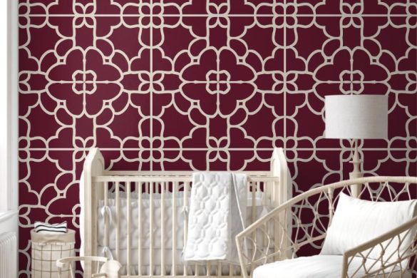 Crimson Majesty peel & stick wallpaper for nursery Crimson Majesty peel & stick wallpaper for nursery