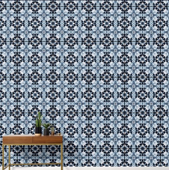 Frosted Regal Bloom traditional peel & stick wallpaper Frosted Regal Bloom traditional peel & stick wallpaper
