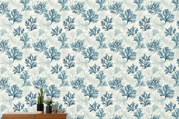 Hallway peelable wallpaper design ideas Sea Fern Whispers Hallway peelable wallpaper design ideas Sea Fern Whispers