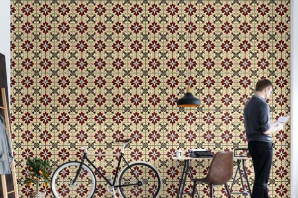 Living room peelable wallpaper Crimson Grandeur Living room peelable wallpaper Crimson Grandeur