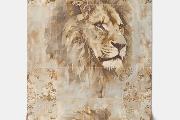 Noble Lion removable wallpaper