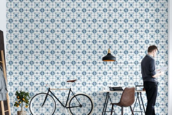 Ocean Harmony Tiles easy removable wallpaper