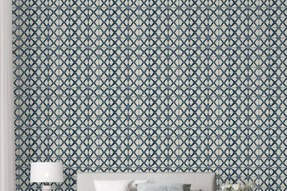 Oceanic Interlace bedroom peelable wallpaper Oceanic Interlace bedroom peelable wallpaper