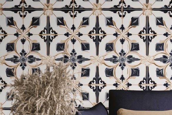 Regal Diamond Tiles living room peel & stick wallpaper Regal Diamond Tiles living room peel & stick wallpaper