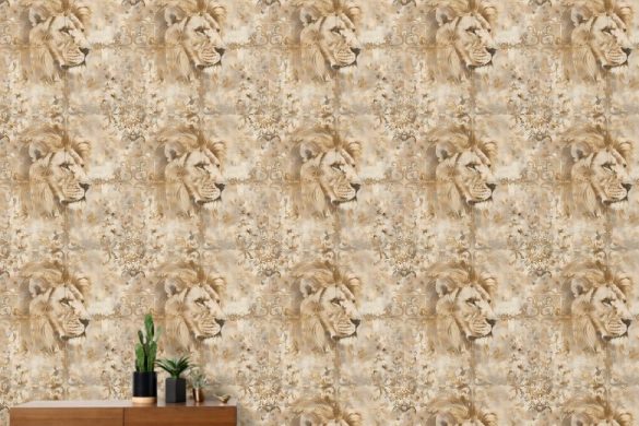 Regal Lion Essence peel and stick wallpaper renter friendly Regal Lion Essence peel and stick wallpaper renter friendly
