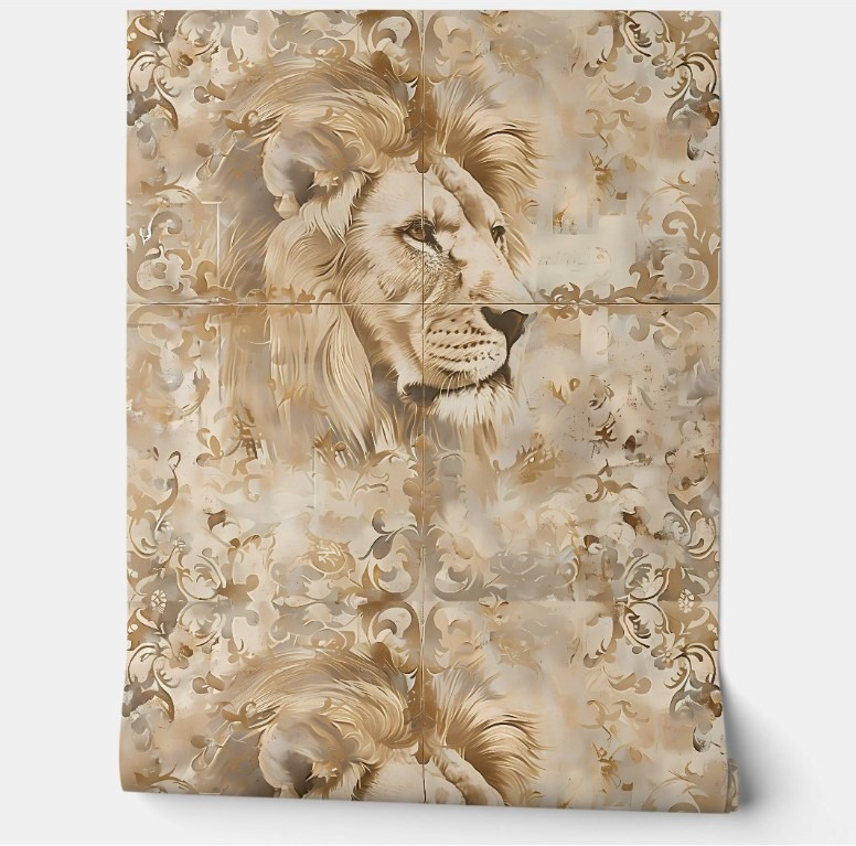 Regal Lion Essence the best removable wallpaper