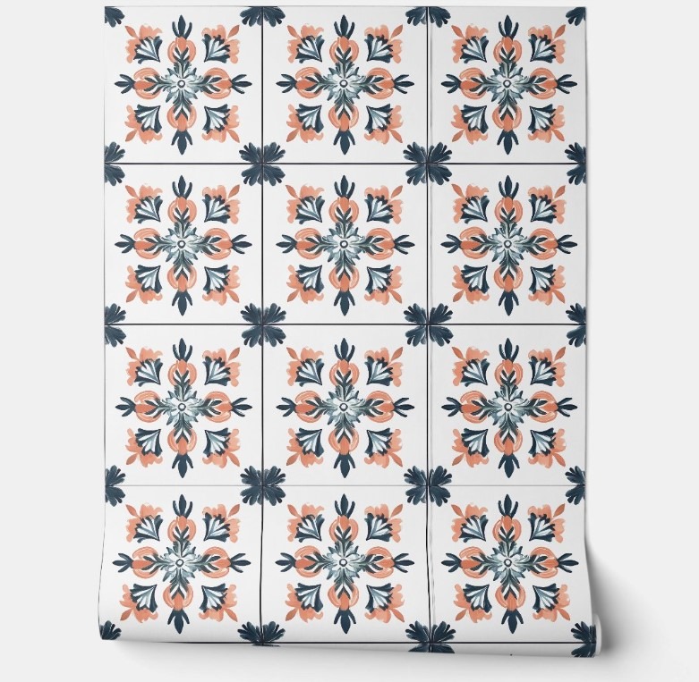 Sunset Blossom removable wallpaper