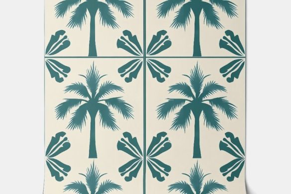 Tropical Palm Escape tropical peel and stick wallpaper